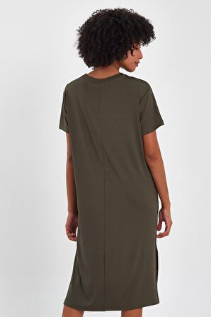 ALEXANDERGARDİ YIRTMAÇLI BASİC ELBİSE (B23-00115)