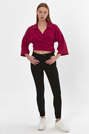 ALEXANDERGARDI ÖNÜ BAĞLAMALI BLUZ (B23-0041)