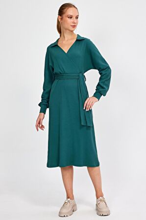 ALEXANDERGARDİ GÖMLEK YAKA KRUVAZE ELBİSE (B23-006 00)