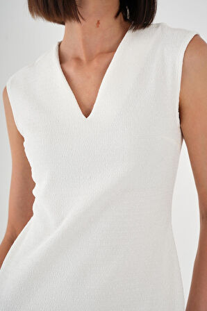 ALEXANDERGARDI Büyük Beden V Yaka Kalem Elbise