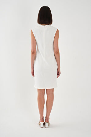 ALEXANDERGARDI Büyük Beden V Yaka Kalem Elbise