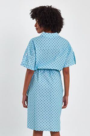 ALEXANDERGARDI KUŞAKLI GÖMLEK ELBİSE (B23-009)