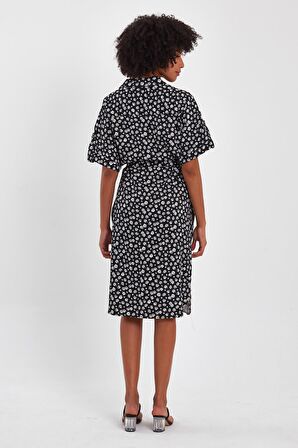 ALEXANDERGARDI KUŞAKLI GÖMLEK ELBİSE (B23-009)