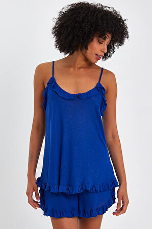 ALEXANDERGARDI FIRFIRLI BLUZ-ŞORT TAKIM (B23-244B)