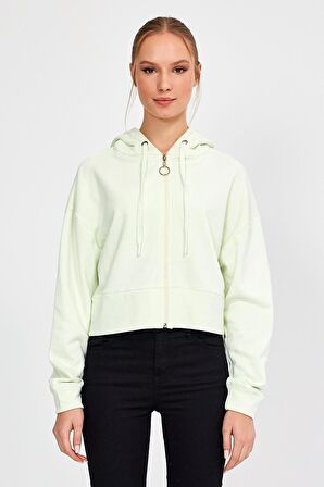 ALEXANDERGARDI KAPÜŞONLU ŞARDONLU CROP HIRKA (B23-31303)