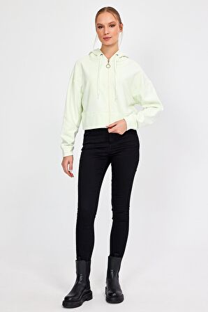 ALEXANDERGARDI KAPÜŞONLU ŞARDONLU CROP HIRKA (B23-31303)