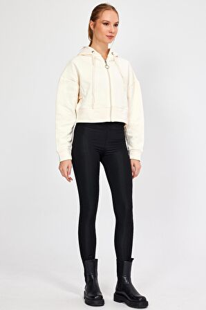 ALEXANDERGARDI KAPÜŞONLU ŞARDONLU CROP HIRKA (B23-31303)