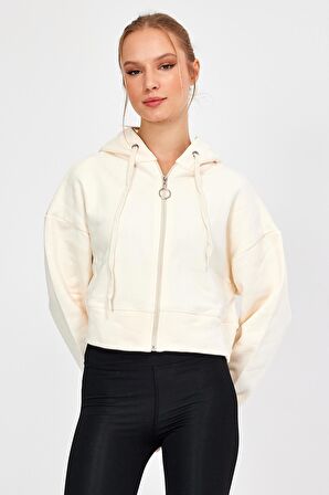 ALEXANDERGARDI KAPÜŞONLU ŞARDONLU CROP HIRKA (B23-31303)