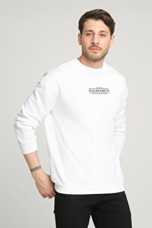 ALEXANDERGARDI İÇİ POLARLI BASKI DETAYLI SWEATSHIRT(B23-37401)