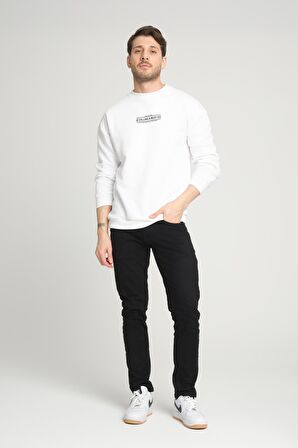 ALEXANDERGARDI İÇİ POLARLI BASKI DETAYLI SWEATSHIRT(B23-37401)