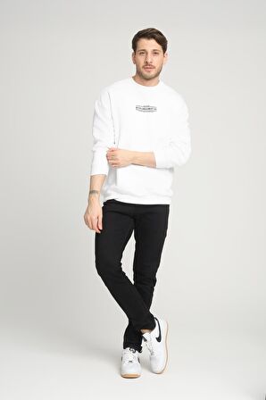 ALEXANDERGARDI İÇİ POLARLI BASKI DETAYLI SWEATSHIRT(B23-37401)