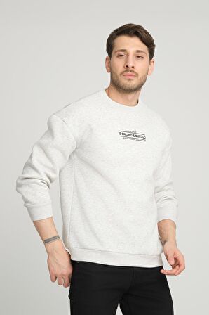 ALEXANDERGARDI İÇİ POLARLI BASKI DETAYLI SWEATSHIRT(B23-37401)