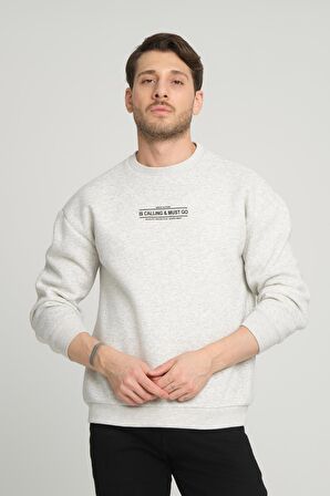 ALEXANDERGARDI İÇİ POLARLI BASKI DETAYLI SWEATSHIRT(B23-37401)