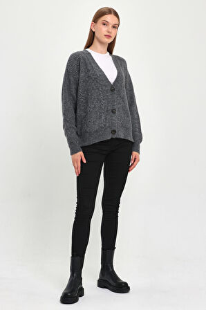 ALEXANDERGARDI DÜĞMELİ ÖRME TRİKO HIRKA (B23-5801)