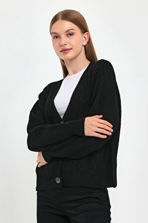 ALEXANDERGARDI DÜĞMELİ ÖRME TRİKO HIRKA (B23-5801)