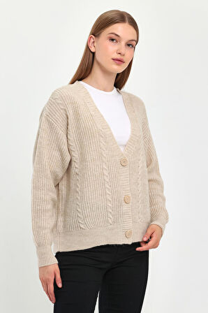 ALEXANDERGARDI DÜĞMELİ ÖRME TRİKO HIRKA (B23-5801)