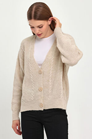 ALEXANDERGARDI DÜĞMELİ ÖRME TRİKO HIRKA (B23-5801)