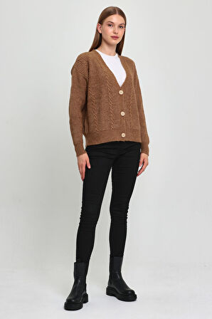 ALEXANDERGARDI DÜĞMELİ ÖRME TRİKO HIRKA (B23-5801)