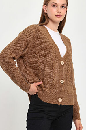 ALEXANDERGARDI DÜĞMELİ ÖRME TRİKO HIRKA (B23-5801)