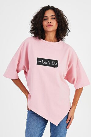 ALEXANDERGARDI ASİMETRİK KESİM OVERSİZE T-SHIRT(B24-00194)