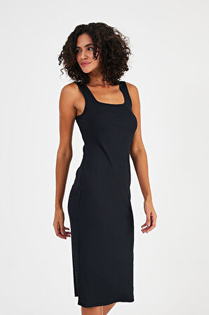 ALEXANDERGARDI ASKILI KARE YAKA KALEM ELBİSE (B23-00205)