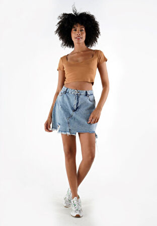 ALEXANDERGARDI QUEEN ANNE YAKA CROP BLUZ (B24-00217)