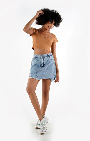 ALEXANDERGARDI QUEEN ANNE YAKA CROP BLUZ (B24-00217)