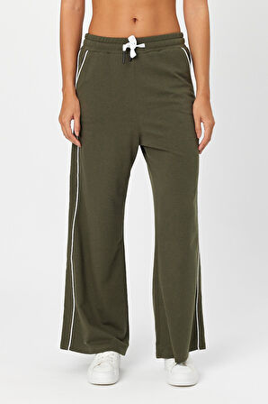 ALEXANDERGARDI ÇİFT ŞERİTLİ BELİ LASTİKLİ BOL PAÇA EŞOFMAN ALTI (B24-00224)