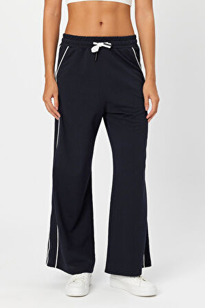 ALEXANDERGARDI ÇİFT ŞERİTLİ BELİ LASTİKLİ BOL PAÇA EŞOFMAN ALTI (B24-00224)