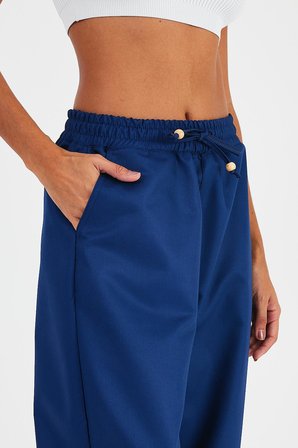 ALEXANDERGARDI BELİ LASTİKLİ CEPLİ BAYAN PANTOLON(B24-003)