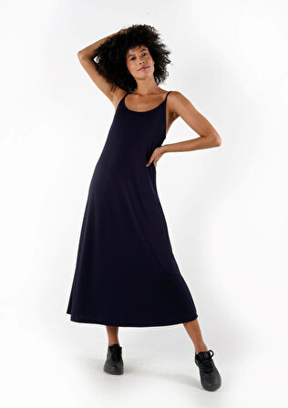 ALEXANDERGARDI İNCE ASKILI MIDI BOY ELBİSE (B24-005206)