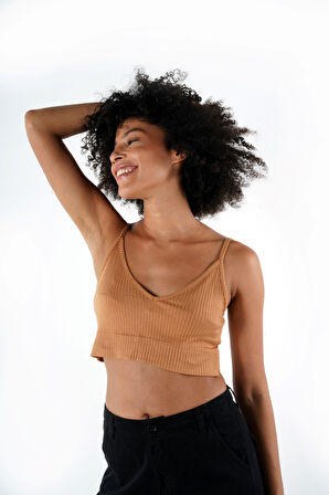 ALEXANDERGARDI ASKILI V YAKA CROP TOP BÜSTİYER (B24-0079 01)