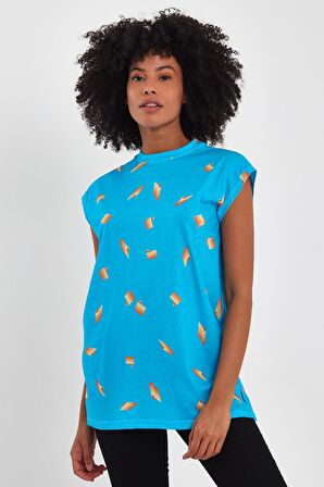 ALEXANDERGARDI YIRTMAÇLI KOLSUZ t-shirt(B23-00135-WN)