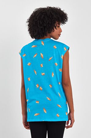 ALEXANDERGARDI YIRTMAÇLI KOLSUZ t-shirt(B23-00135-WN)