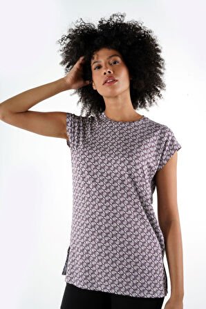 ALEXANDERGARDI YIRTMAÇLI DESENLI BLUZ (B24-1659)