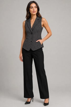 ALEXANDERGARDI CEPLİ KOLSUZ BLAZER CEKET (B24-36204)