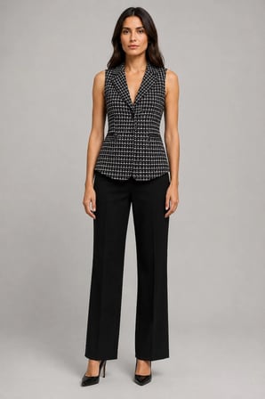 ALEXANDERGARDI CEPLİ KOLSUZ BLAZER CEKET (B24-36204)