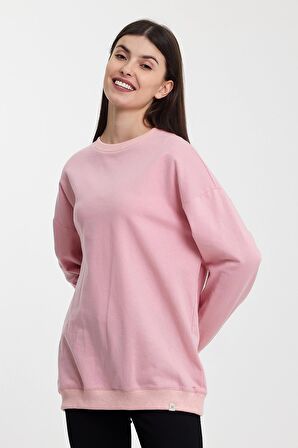 ALEXANDERGARDI BİSİKLET YAKA OVERSIZE SWEATSHIRT(B24-37403)