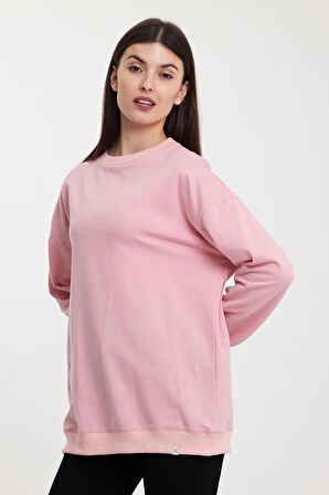 ALEXANDERGARDI BİSİKLET YAKA OVERSIZE SWEATSHIRT(B24-37403)