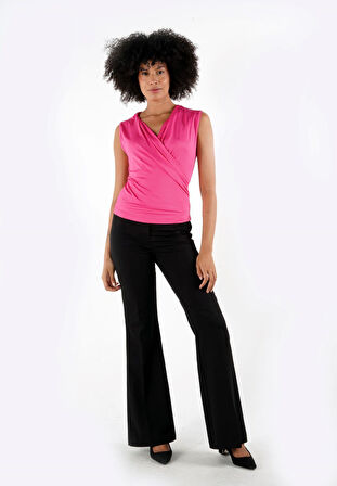 ALEXANDERGARDI KRUVAZE YAKA KOLSUZ BLUZ (B24-38001)