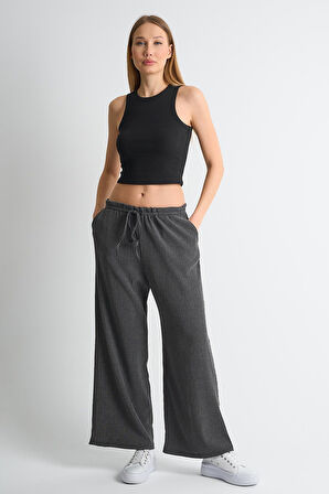 ALEXANDERGARDI KREP KUMAŞ İP BAĞLAMALI PALAZZO PANTOLON (B24-00231)