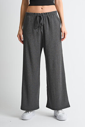 ALEXANDERGARDI KREP KUMAŞ İP BAĞLAMALI PALAZZO PANTOLON (B24-00231)