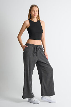 ALEXANDERGARDI KREP KUMAŞ İP BAĞLAMALI PALAZZO PANTOLON (B24-00231)