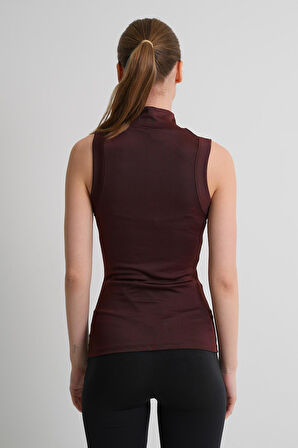 ALEXANDERGARDI Dik Yaka Kolsuz Kadın Bluz