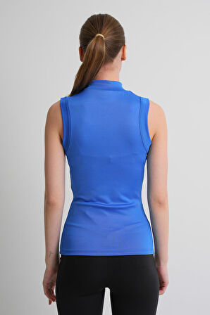 ALEXANDERGARDI Dik Yaka Kolsuz Kadın Bluz