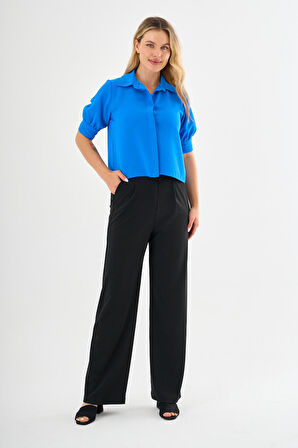 ALEXANDERGARDI Gizli Düğmeli Kol Detaylı Kısa Gömlek