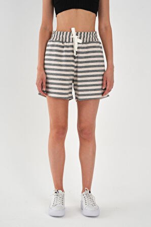 ALEXANDERGARDI Büyük Beden Çizgili Şort