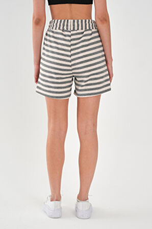 ALEXANDERGARDI Büyük Beden Çizgili Şort