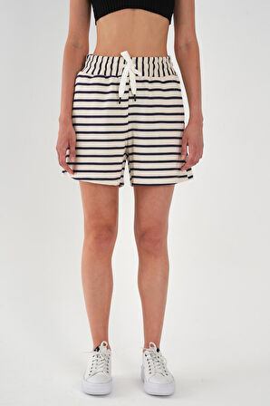 ALEXANDERGARDI Büyük Beden Çizgili Şort