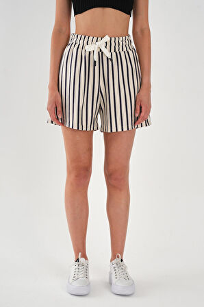ALEXANDERGARDI Büyük Beden Çizgili Şort